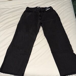 Abercrombie & Fitch Women's Dark Gray Relaxed Jeans